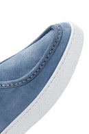 Erkek Mavi Süet Deri Casual Ayakkabı | Derimod