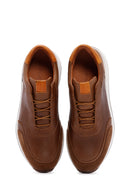 Men's Mink Leather Suede Detailed Sneaker | Derimod