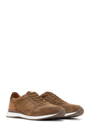 Men's Mink Suede Leather Printed Sneaker | Derimod