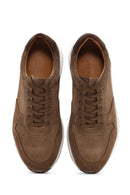 Men's Mink Suede Leather Printed Sneaker | Derimod