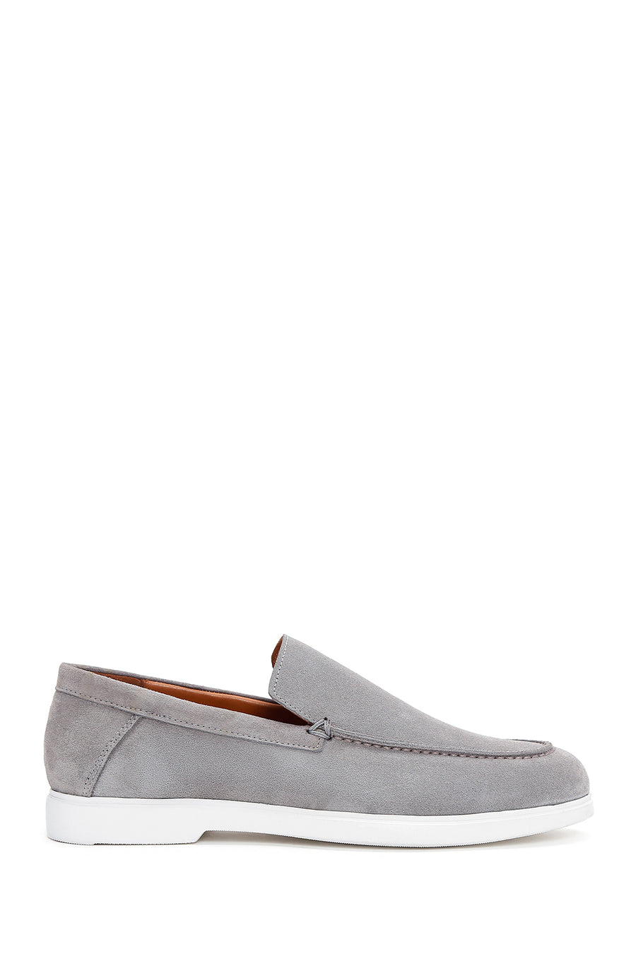 Erkek Gri Süet Deri Spor Loafer 23SFD633110 | Derimod