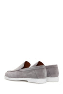 Erkek Gri Süet Deri Spor Loafer | Derimod