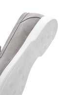 Erkek Gri Süet Deri Spor Loafer | Derimod