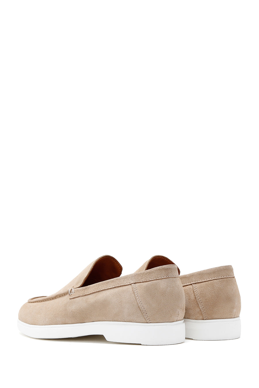 Erkek Vizon Süet Deri Spor Loafer
