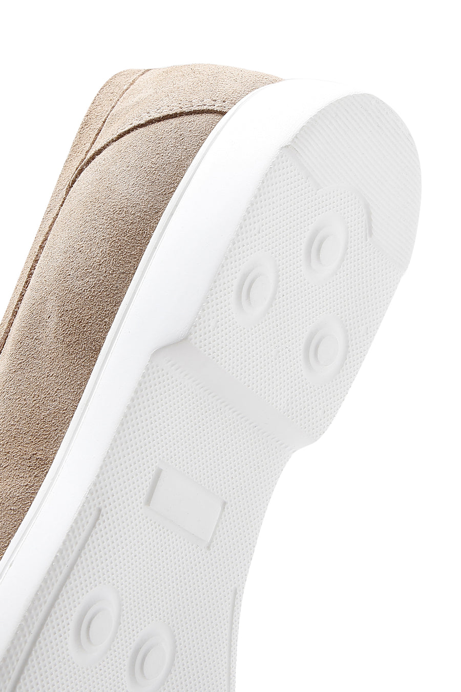 Erkek Vizon Süet Deri Spor Loafer