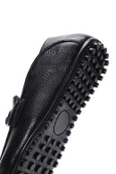 Men's Black Leather Buckle Casual Loafer | Derimod