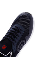 Men's Navy Blue Thick Soled Sneaker | Derimod