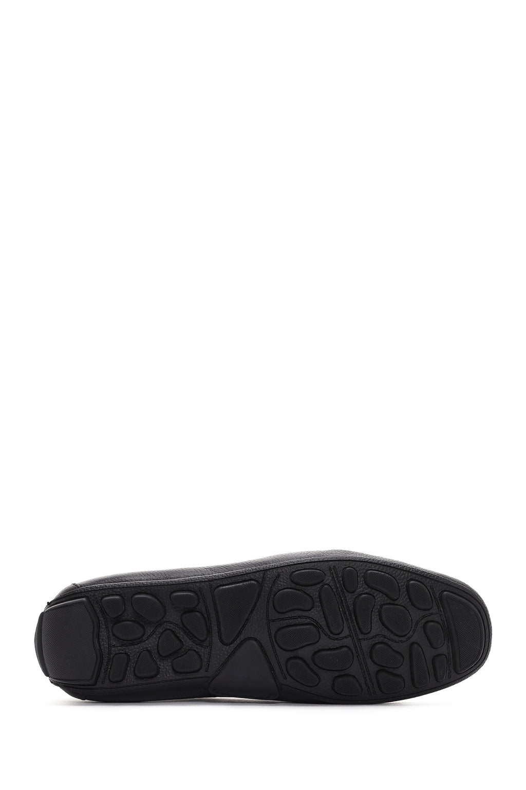 Erkek Siyah Tokalı Deri Casual Loafer