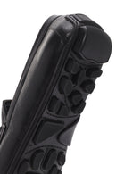 Men's Black Buckle Leather Casual Loafer | Derimod