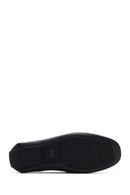 Men's Black Buckle Leather Casual Loafer | Derimod