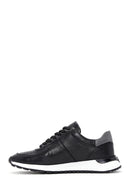 Men's Black Leather Sneaker | Derimod
