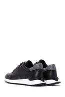 Men's Black Leather Sneaker | Derimod