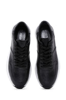 Men's Black Leather Sneaker | Derimod