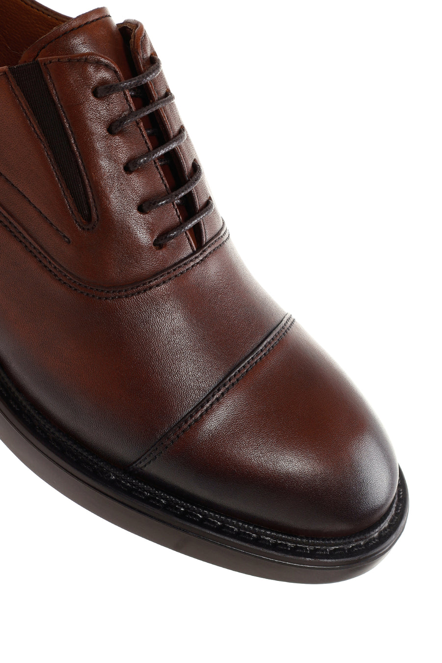 Men's Tan Leather Casual Oxford Shoes