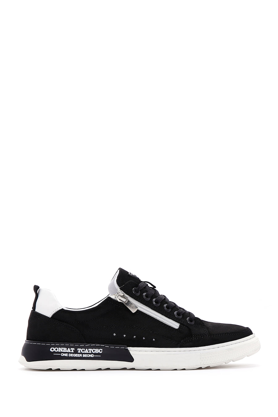Erkek Siyah Nubuk Deri Sneaker 23SFD6486V3 | Derimod