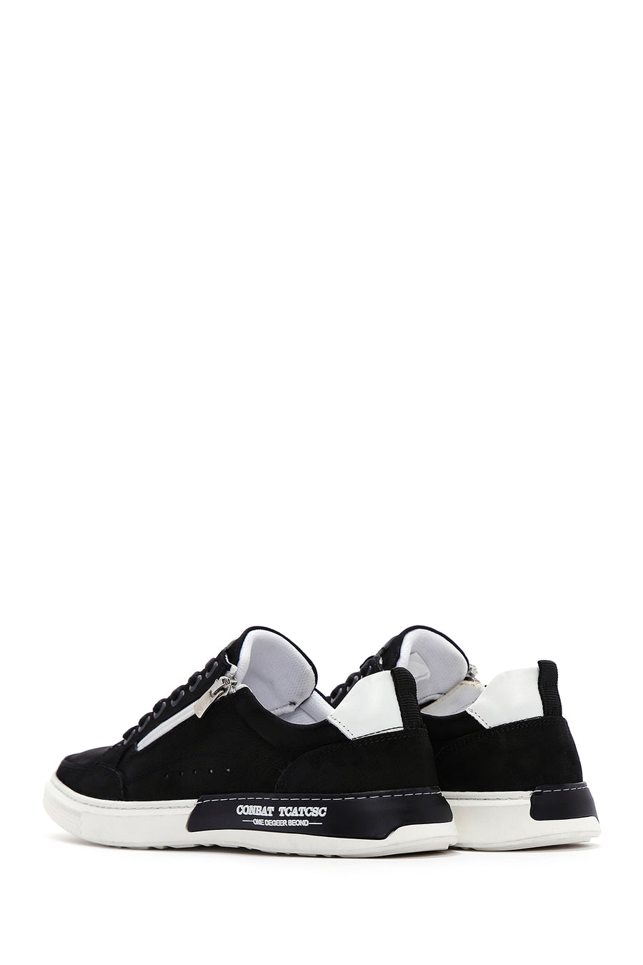 Erkek Siyah Nubuk Deri Sneaker