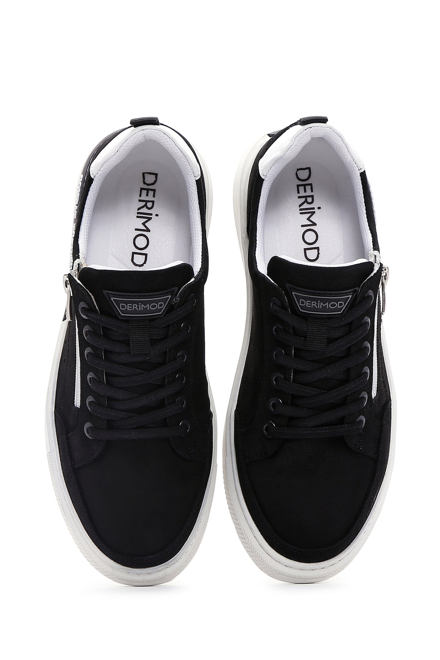 Erkek Siyah Nubuk Deri Sneaker