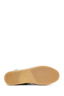 Men's Black Leather Espadrille | Derimod