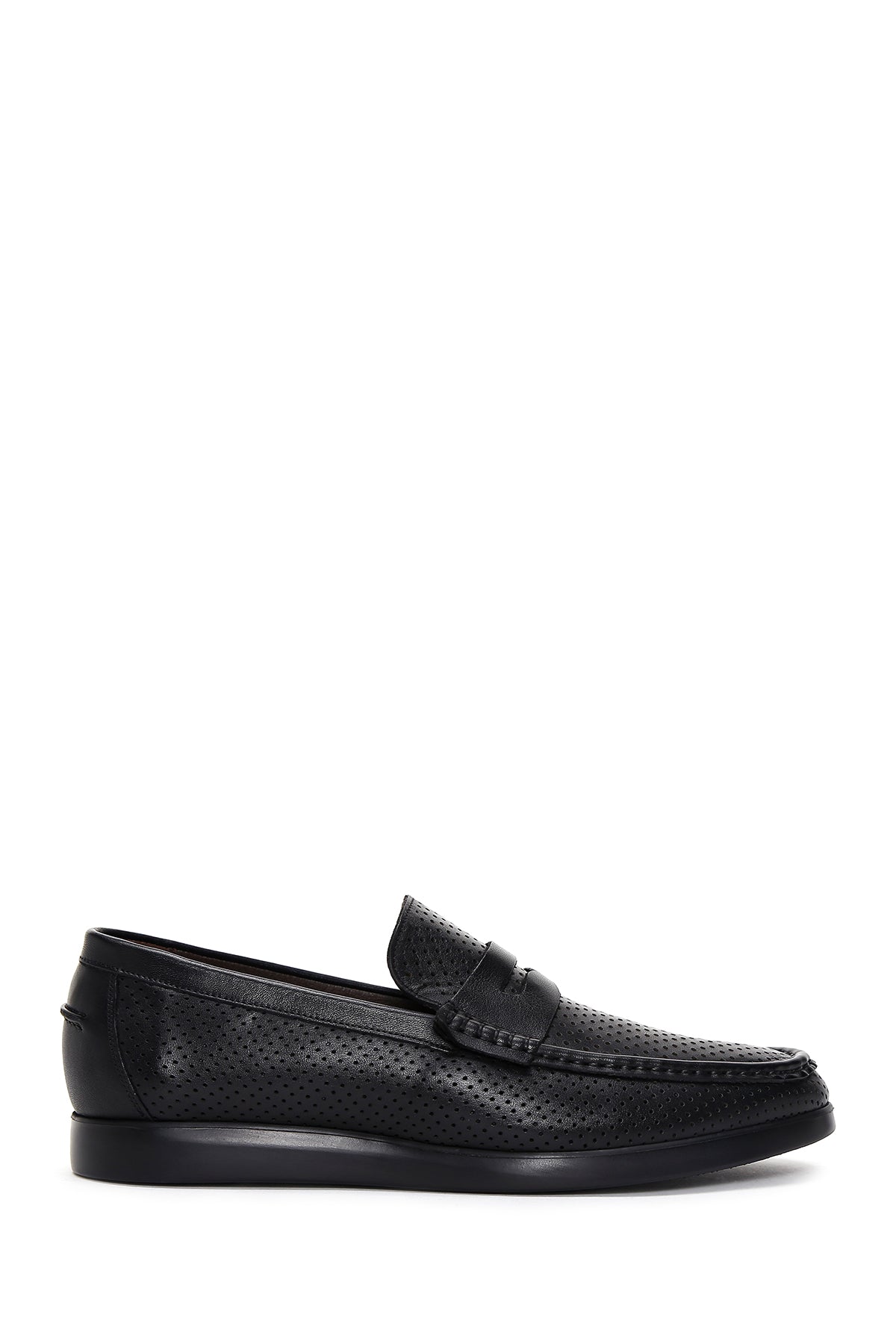 Erkek Siyah Deri Loafer 23SFD652514 | Derimod