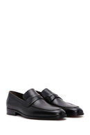 Men's Black Leather Classic Loafer | Derimod