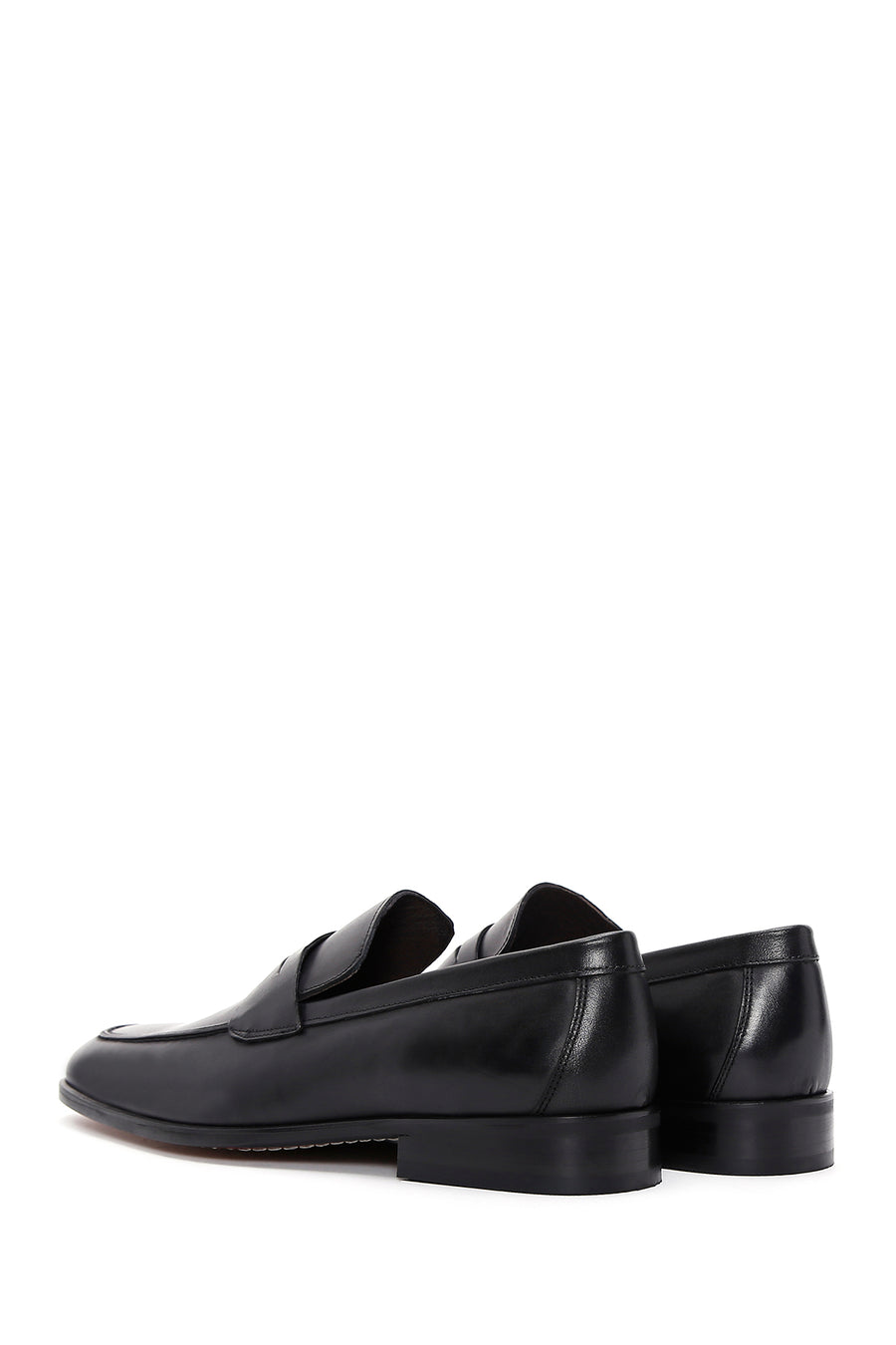 Erkek Siyah Deri Klasik Loafer