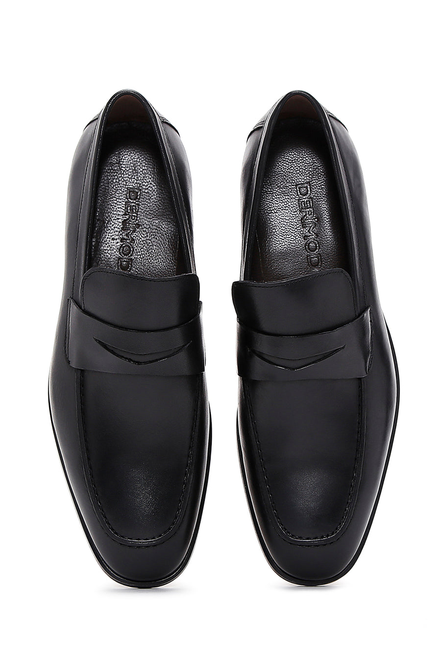Erkek Siyah Deri Klasik Loafer