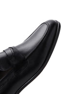 Men's Black Leather Classic Loafer | Derimod