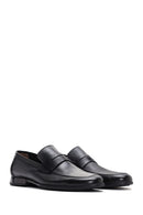 Men's Black Leather Casual Loafer | Derimod