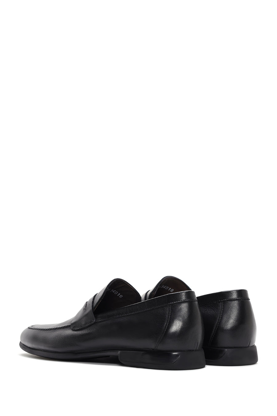Men's Black Leather Casual Loafer