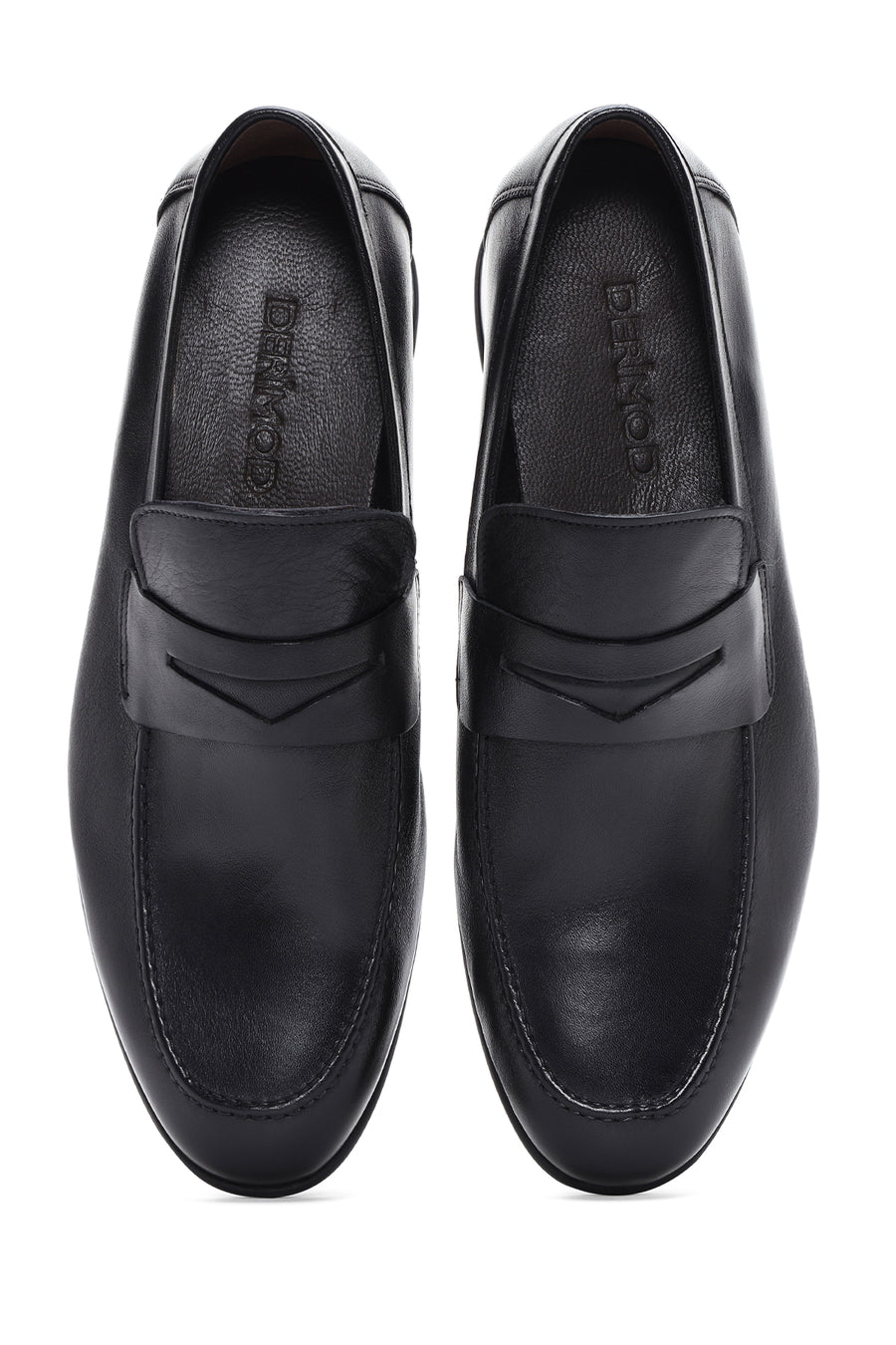 Men's Black Leather Casual Loafer