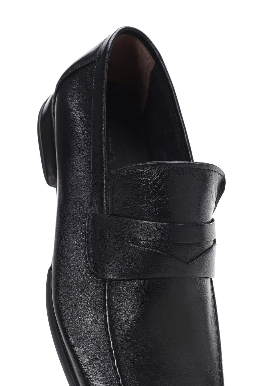 Men's Black Leather Casual Loafer