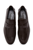 Men's Brown Leather Casual Loafer | Derimod