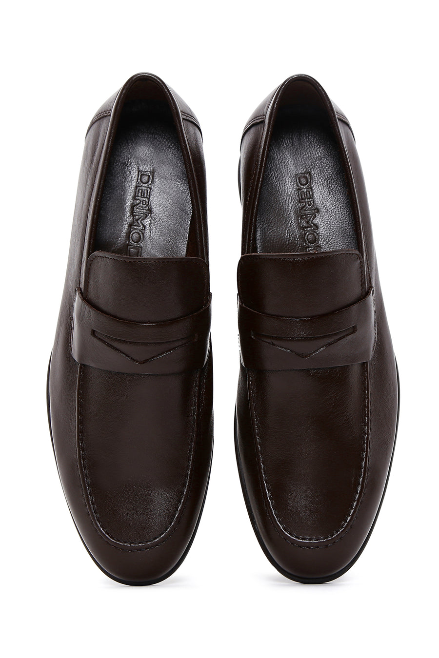 Erkek Kahverengi Deri Casual Loafer
