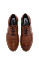 Erkek Taba Deri Oxford Ayakkabı | Derimod