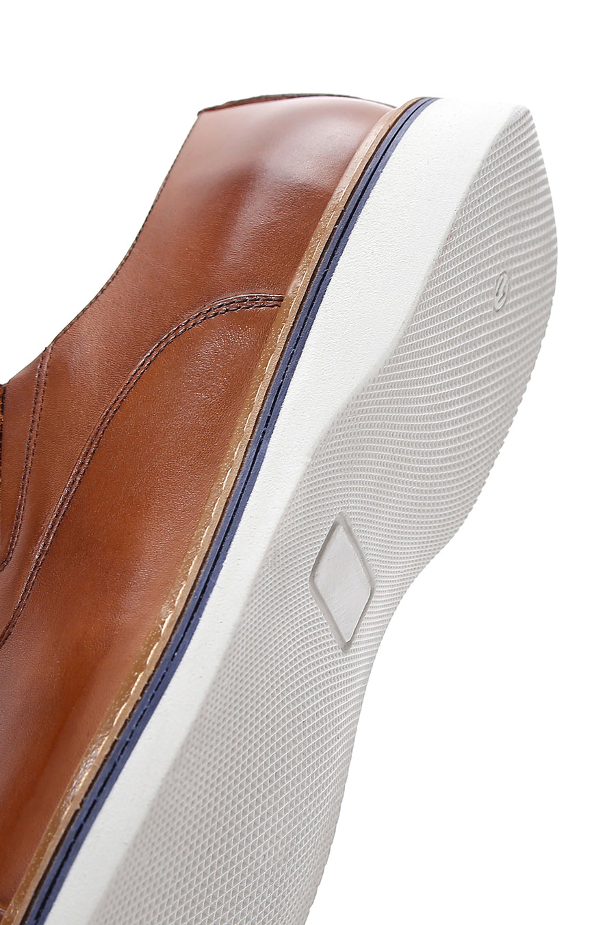 Men's Tan Leather Oxford Shoes