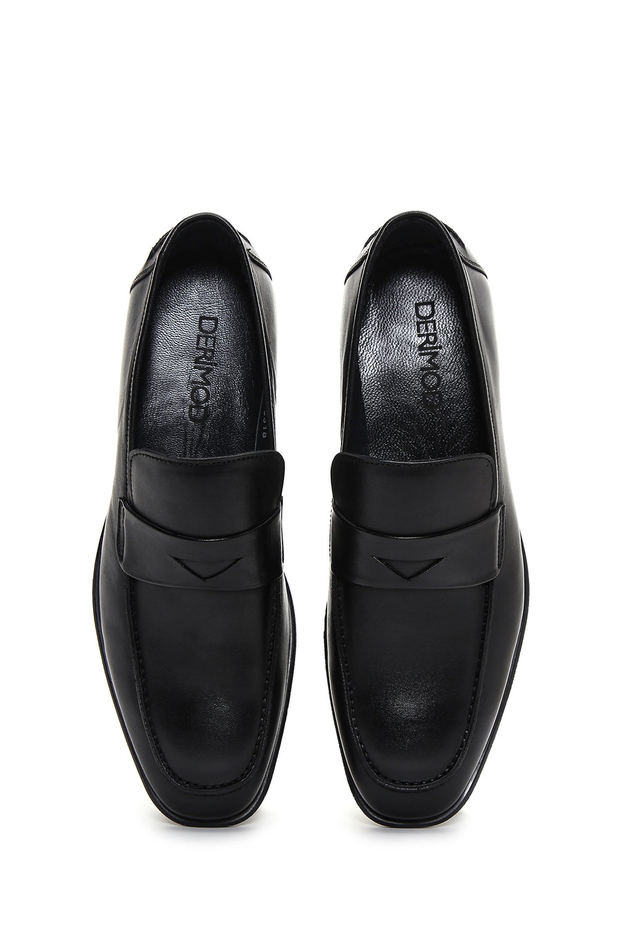 Erkek Siyah Deri Klasik Loafer