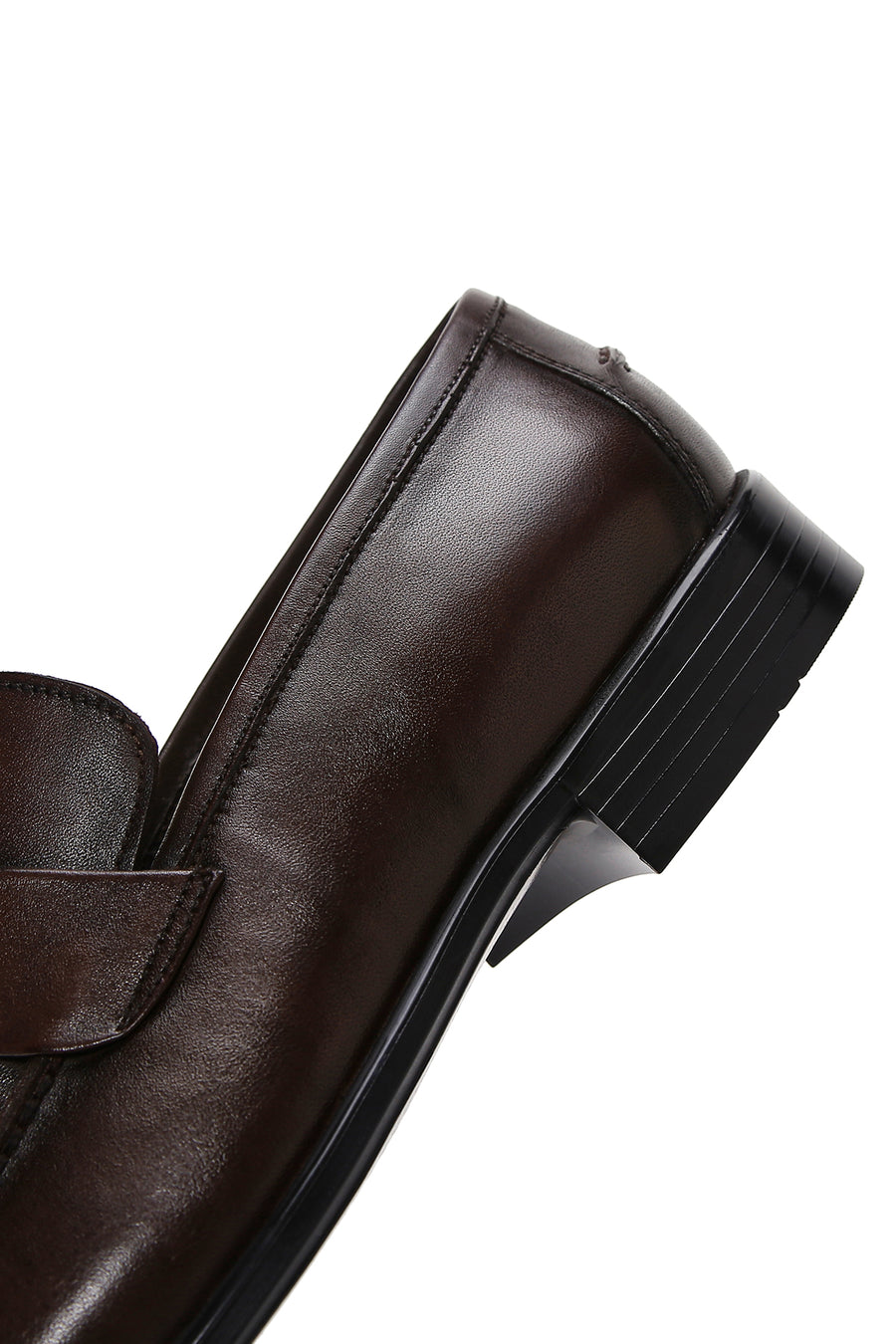 Erkek Kahverengi Deri Klasik Loafer