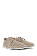 Men's Beige Nubuck Leather Casual Shoes | Derimod