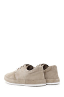 Men's Beige Nubuck Leather Casual Shoes | Derimod