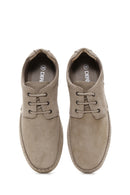 Men's Beige Nubuck Leather Casual Shoes | Derimod