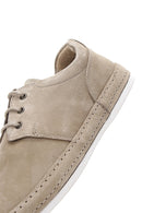 Men's Beige Nubuck Leather Casual Shoes | Derimod