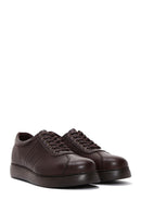 Men's Brown Leather Casual Sneaker | Derimod