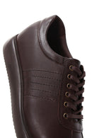 Men's Brown Leather Casual Sneaker | Derimod