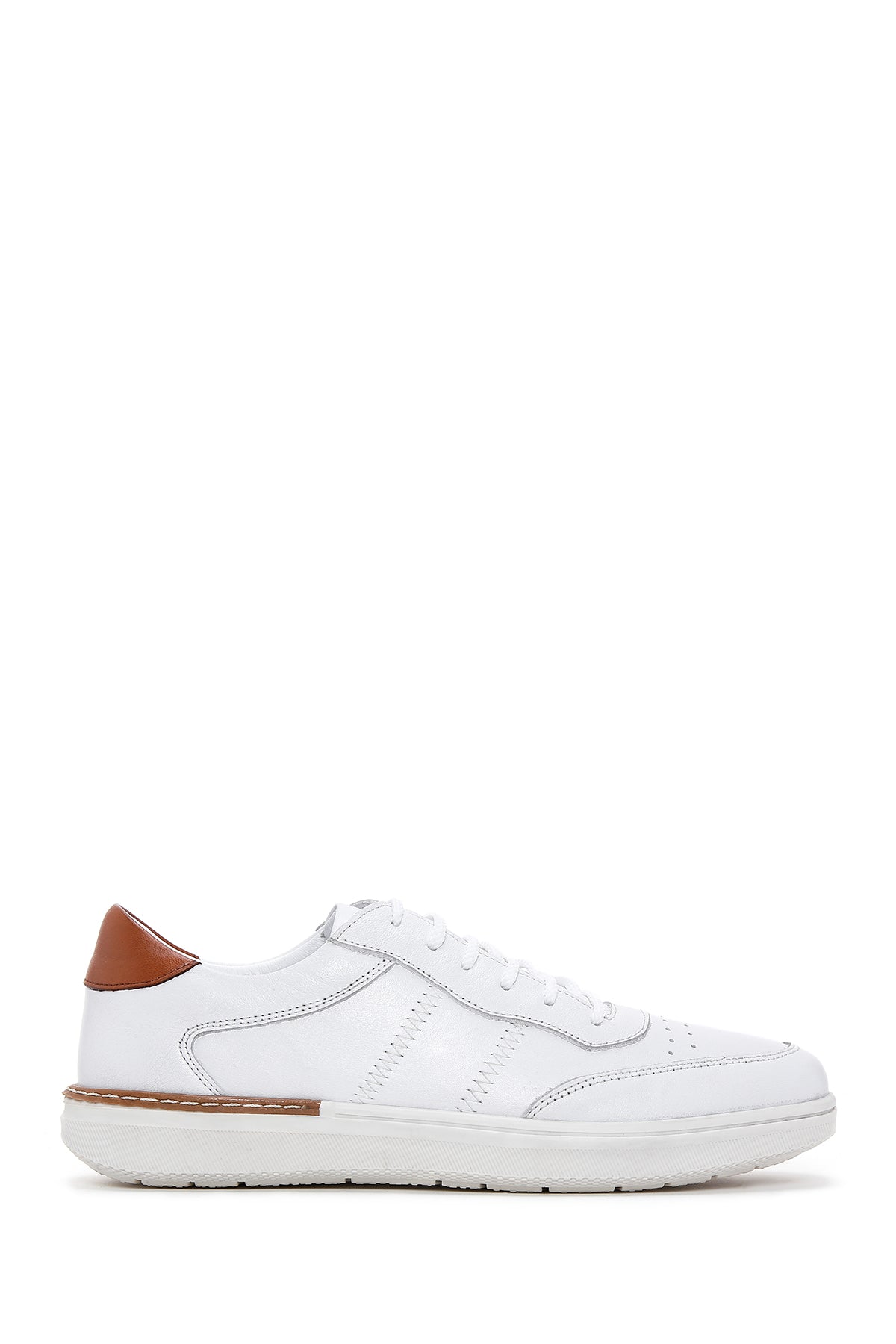 Men's White Leather Sneaker 23SFD683418 | Derimod