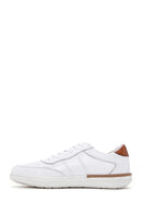 Men's White Leather Sneaker | Derimod