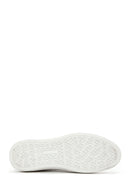 Men's White Leather Sneaker | Derimod