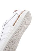 Men's White Leather Sneaker | Derimod