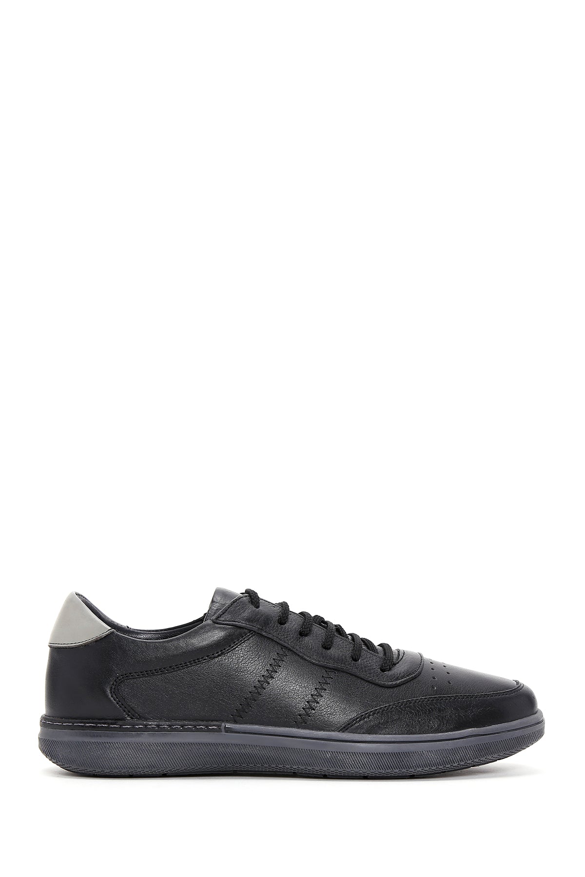 Men's Black Leather Sneaker 23SFD683418 | Derimod