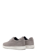 Men's Gray Nubuck Leather Casual Shoes | Derimod