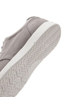 Men's Gray Nubuck Leather Casual Shoes | Derimod